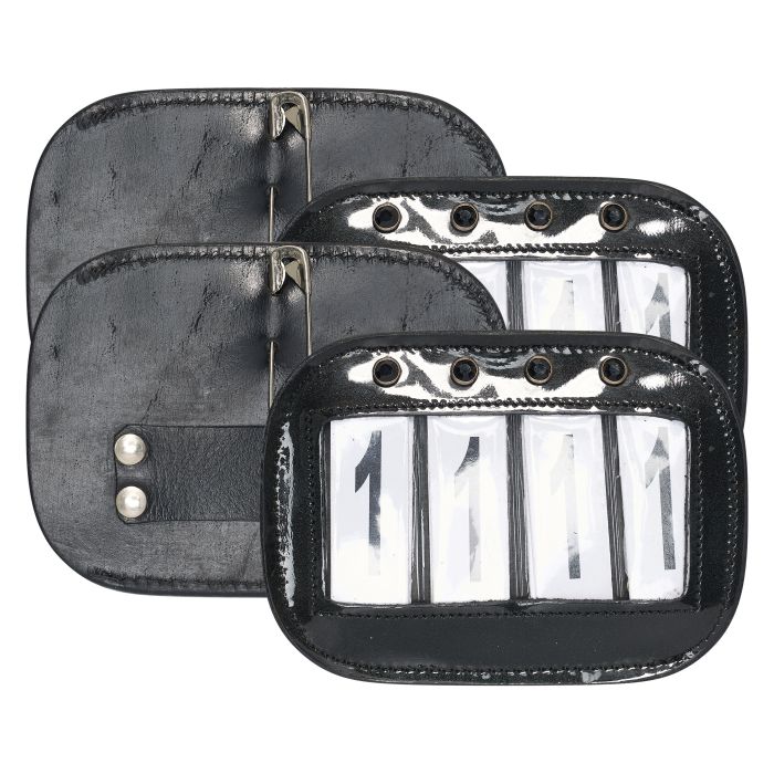 Competition number IRHSquare, set of 2 pcs - 9050 - Shiny Black Competition number IRHSquare, set of 2 pcs - 9050 - Shiny Black