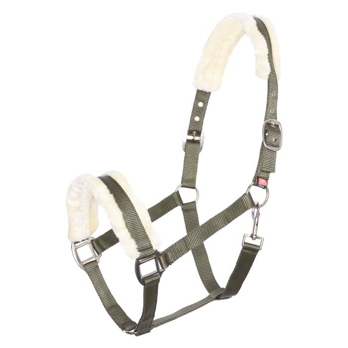 Headcollar IRHClassic Fur - 6022 - Olive green