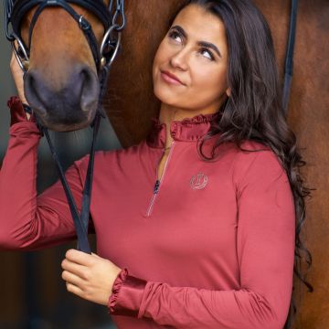 Top IRH-Anna longsleeve -  Dark Rosy