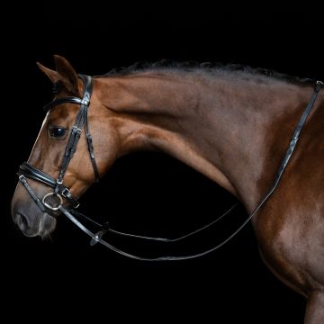 Reins IRH rubber with thumb grip -  Black