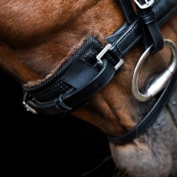 Bridle Chin padding IRHFur -  Black