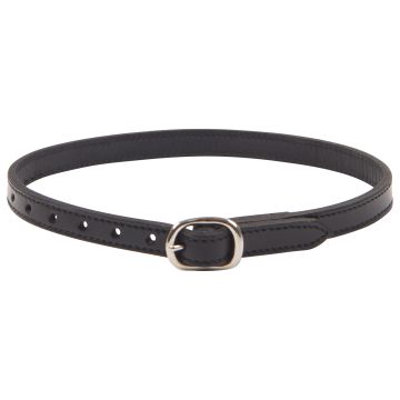 Spoorriempjes dubbel genaaid leer 12mm IRH -  Black