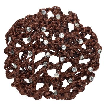 Haarnetje met diamanten IRH -  Dark brown