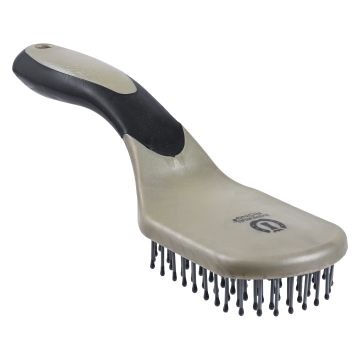 Mane and tail brush IRH-Boomerang -  Light Olive Metallic