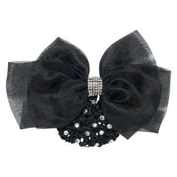 Haarstrik met net en diamanten IRH -  Black