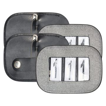 Competition number IRH-Glitter square, set of 2 pcs -  Silver