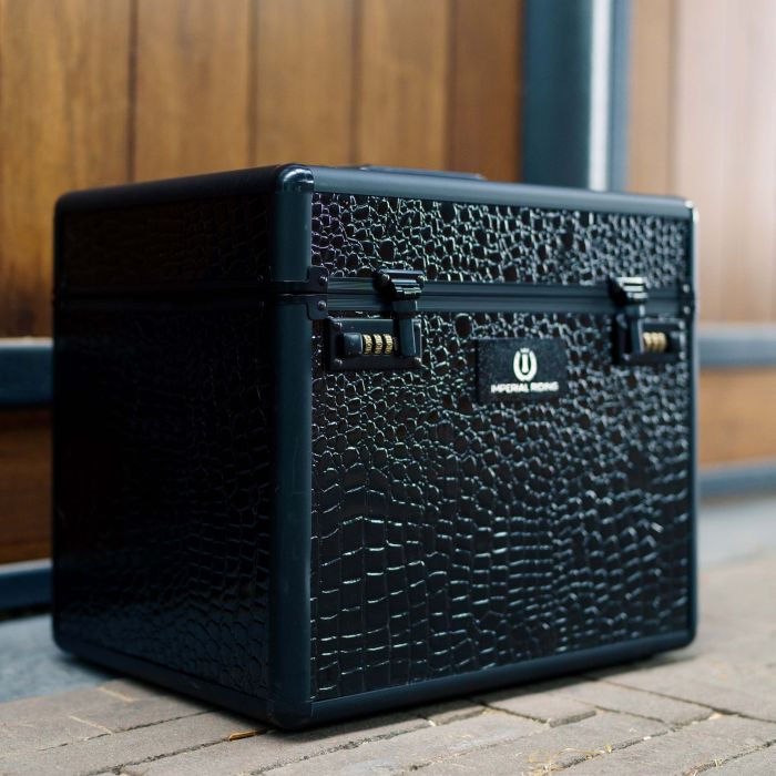Grooming box IRHShiny - 9515 - Black-Black Croco Grooming box IRHShiny - 9515 - Black-Black Croco