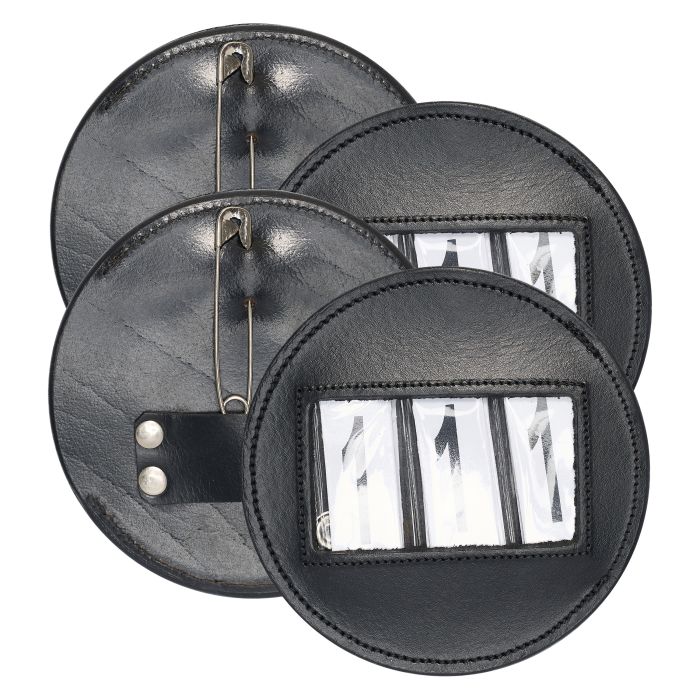 Competition number IRHRound, set of 2 pcs - 9000 - Black