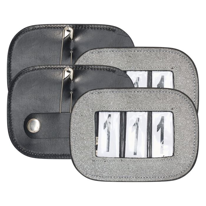 Competition number IRHGlitter square, set of 2 pcs - 7034 - Silver Competition number IRHGlitter square, set of 2 pcs - 7034 - Silver