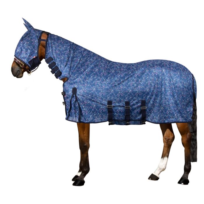 Fly blanket IRHCarly - 5183 - Navy bloom Fly blanket IRHCarly - 5183 - Navy bloom