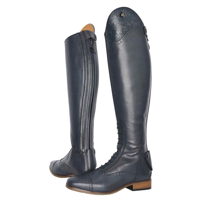 Riding boots IRHOlania Long/Wide - 5718 - Navy-Flower Riding boots IRHOlania Long/Wide - 5718 - Navy-Flower
