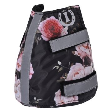 Stirrup toe warmer IRH-Reflective, set of 2 pcs -  Flower print