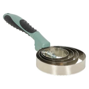 Curry comb metal IRH-Grippy -  Sage green
