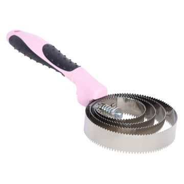 Curry comb metal IRH-Grippy -  Fairy tale rose
