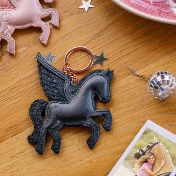 Keychain IRH-Key To My Horse -  Black metallic