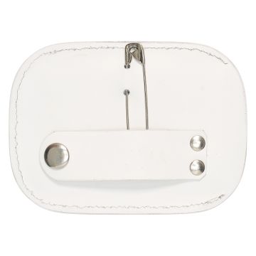 Competition number IRH-Square, set of 2 pcs -  White 