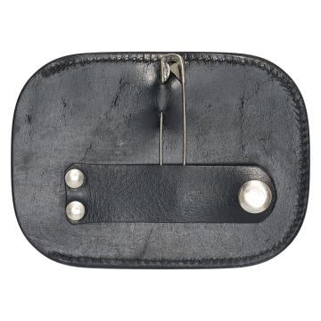 Competition number IRH-Square, set of 2 pcs -  Shiny Black