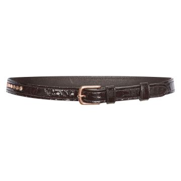 Belt IRH-Olania Sparkle - - Brown Rosé Metal