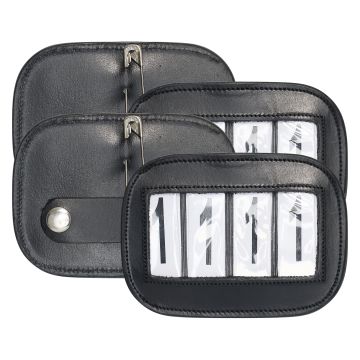 Competition number IRH-Square, set of 2 pcs -  Black