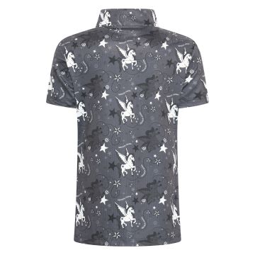 Tech top IRH-Olivia AOP -  Charcoal