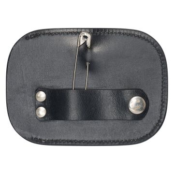 Competition number IRH-Glitter square, set of 2 pcs -  Gun metal