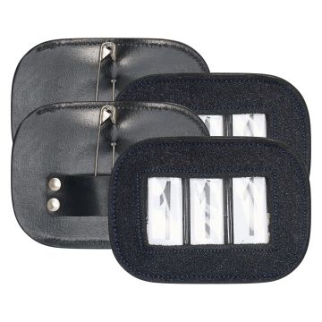 Competition number IRH-Glitter square, set of 2 pcs -  Dark blue
